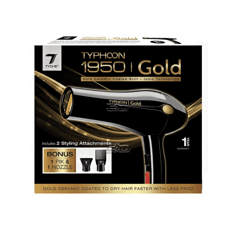 Nicka K Tyche Hair Dryer Typhoon Gold HDGD01