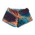 thumbnail image 1 of Nickanny's Girls Multi Colored Splatter Animal Print Hip Short Dancewear (L) Blue, 1 of 1