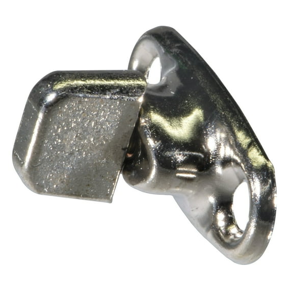 Nickel 2-Screw Hole Single Stud Turn Buttons (2 pcs.)