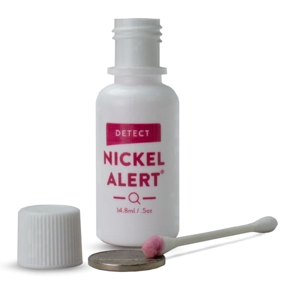 Nickel Alert (1 bottle, 0.5oz) - Fast Easy Test Jewelry and Metals Dermatologist