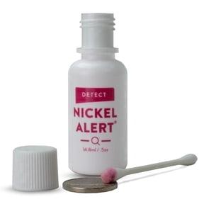 Nickel Alert (1 bottle, 0.5oz) - Fast Easy Test Jewelry and Metals Dermatologist