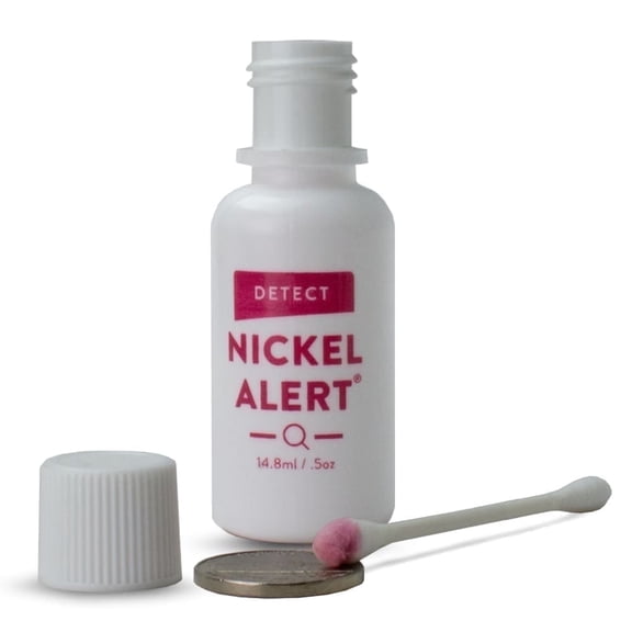 Nickel Alert (1 bottle, 0.5oz) - Fast Easy Test Jewelry and Metals Dermatologist
