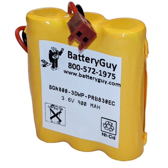 Nickel Cadmium Battery 3.6v 900mah ~ BGN800-3DWP-PRB830EC (Rechargeable)