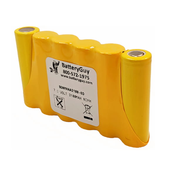 Nickel Metal Hydride Battery 7.2V 2100mAh ~ BGNMHAA2100-6DW (Rechargeable)