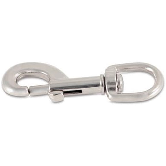 Nickel Plated Swivel Eye Bolt Snap - 6 Pair
