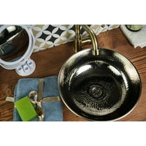 Nickel Polished Solid Copper Vessel Sink | Farmhouse Kitchen & Bathroom Vanity Bowl