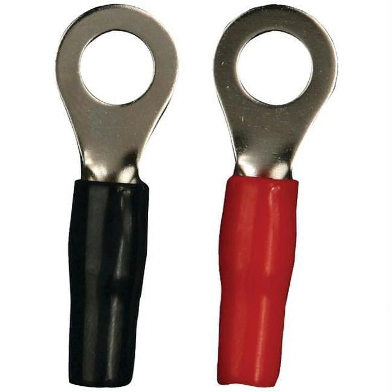 Nickel Ring Terminals, 50 Pk -8 Gauge