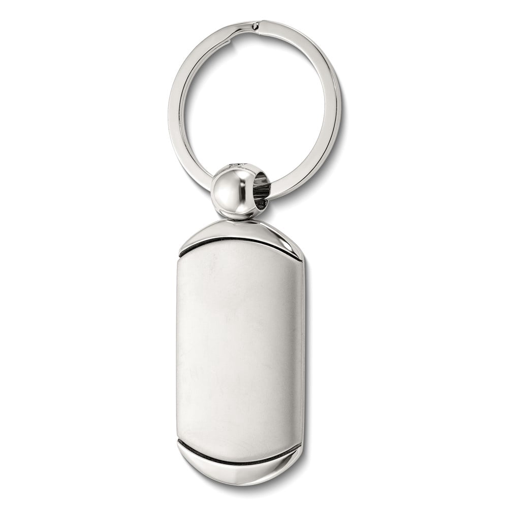Key Rings Walmart Nickel-plated Polished and Satin Engravable Key Ring - Walmart.com