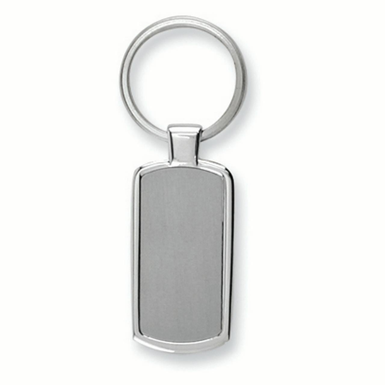 Nickel-plated Polished and Satin Key Ring GP2860