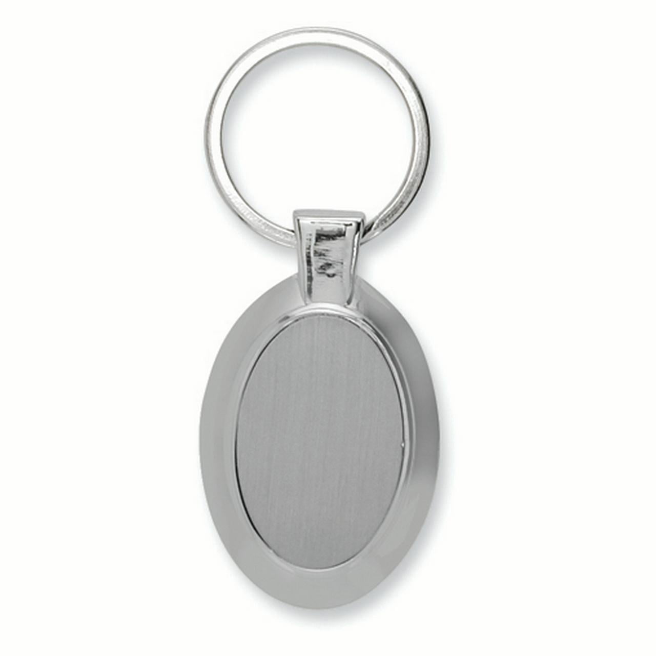 Nickel-plated Polished and Satin Key Ring GP2865