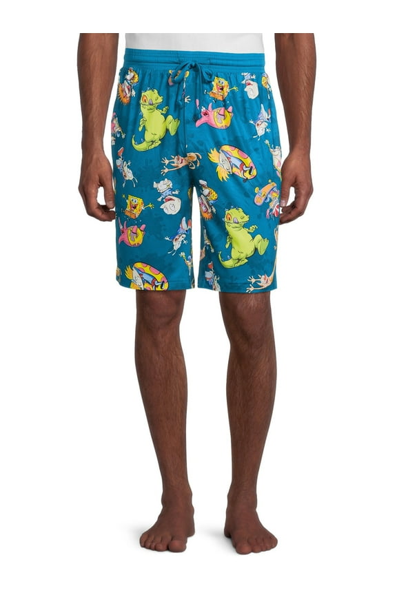 90's Men's Pajamas, Elastic Waistband, Soft Fabric, Pajama Set, Multi-Color