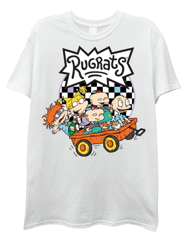 Rugrats Nickelodeon 90s Cartoons Men's Graphic T-Shirt, Hey Arnold & All that Retro Vintage Tee