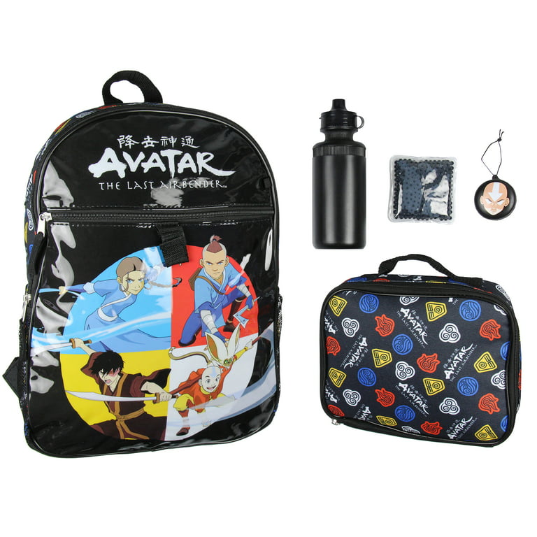 Nickelodeon Avatar The Last Airbender 5 PC Backpack Lunchbox Icepack  WaterBottle