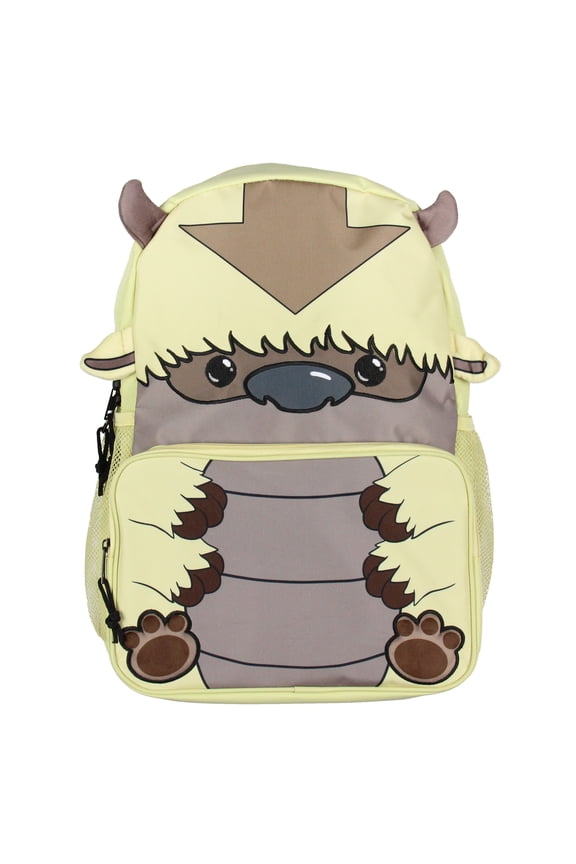 Nickelodeon Avatar The Last Airbender Appa The Sky Bison 17" Backpack Laptop School Travel Book Bag Adjustable Straps