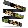 thumbnail image 1 of Adjustable Belt, Clamp Buckle, Cut-to-Fit, Ninja Turtles Group Pose Turtle Power, 1 of 3