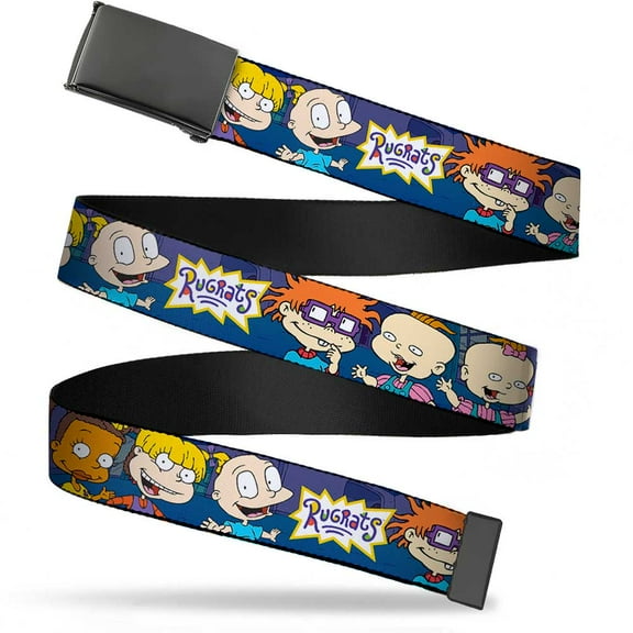 Adjustable Belt, Clamp Buckle, Cut-to-Fit, Rugrats Group Pose