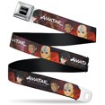 thumbnail image 1 of Nickelodeon Belt, Seatbelt Buckle Belt, Avatar the Last Airbender Katara Aang Zuko Group Pose, Youth 22 to 32 Inches, 1 of 9