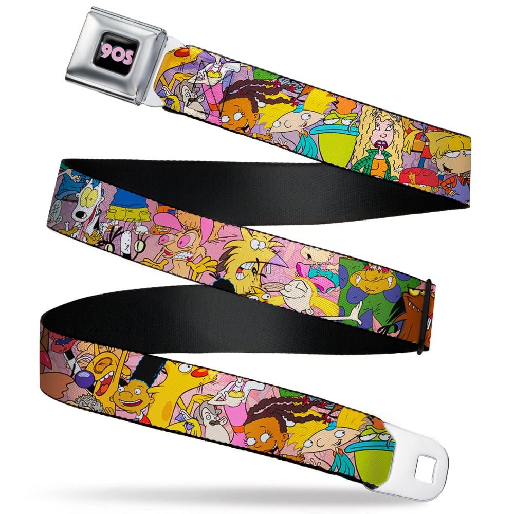 Nickelodeon 90's Rewind Web Belt – 1.25” Wide, Fits Up To 42, With Bottle Opener Buckle - View #2