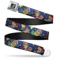thumbnail image 1 of Nickelodeon Belt, Seatbelt Buckle Belt, Rocket Power Character Poses Shapes Cool Gray Multi Color, 30 to 44 Inches, 1 of 9