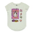 thumbnail image 1 of Nickelodeon Big Girl Lay Short Sleeve Hi-Lo Tee, White, 7-8, 1 of 2