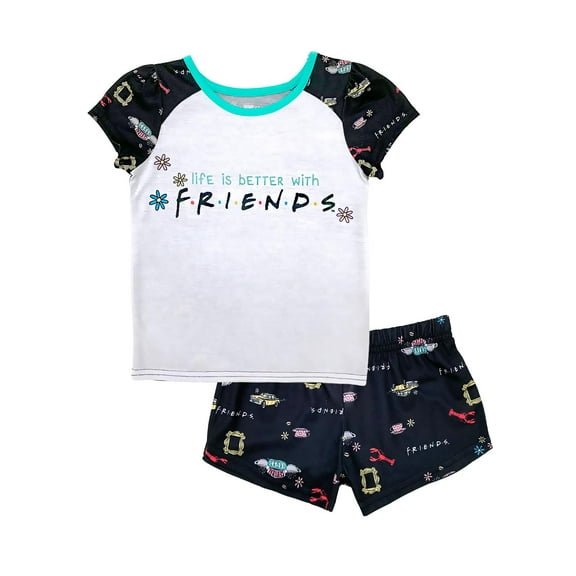 Nickelodeon Big Girls Two-Piece Pajama Set Female 6-12, Friends, Size: 6