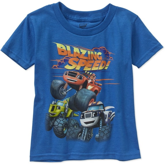 Nickelodeon Blaze Blazing Speed Toddler Boy Short Sleeve Graphic Tee