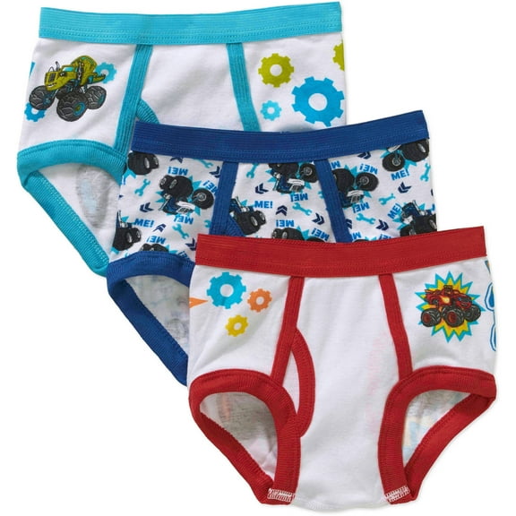 Nickelodeon Blaze and the Monster Machines Underwear, 3-Pack 100% Combed Cotton (Toddler Boys)