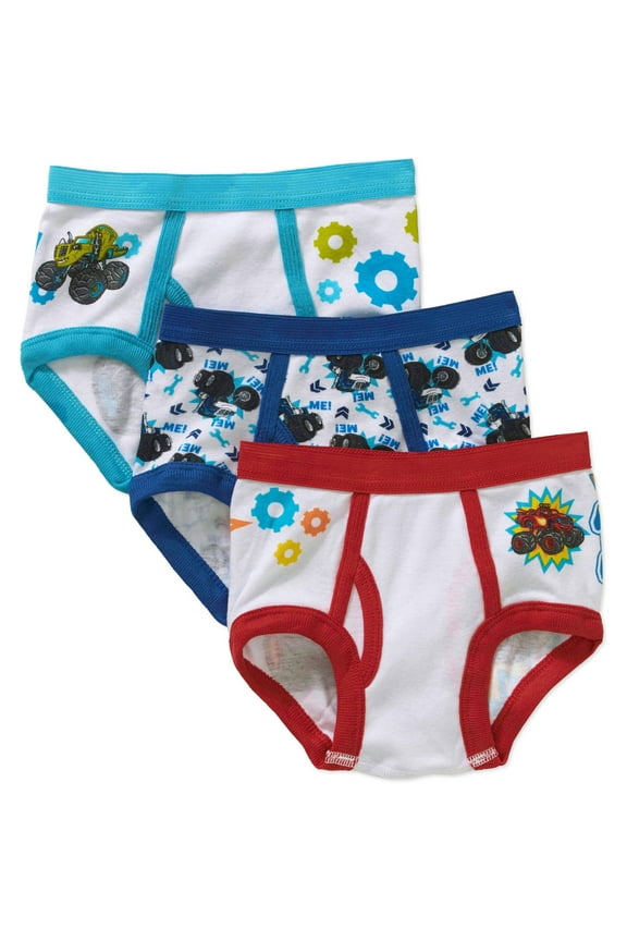 Nickelodeon Blaze and the Monster Machines Underwear, 3-Pack 100% Combed Cotton (Toddler Boys)