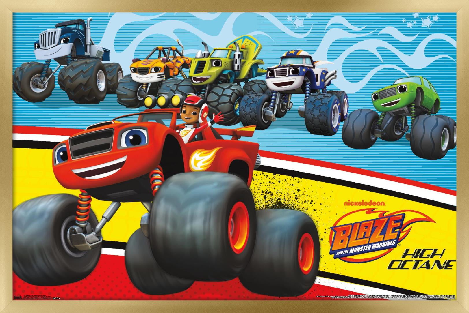 Nickelodeon Blaze and the Monster Machines Wall Poster, 22.375