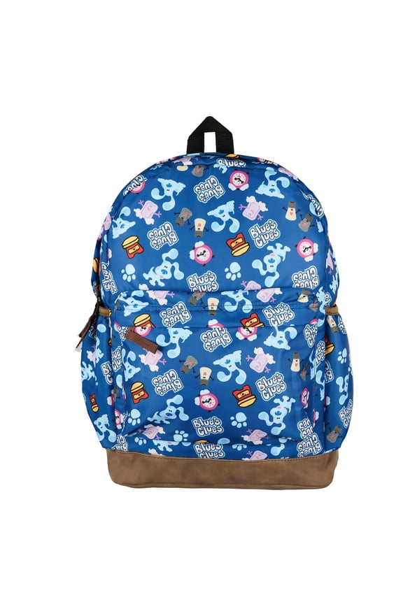 Nickelodeon Blue’s Clues Backpack All-Over Character Design 16" Book Bag Adjustable Shoulder Straps