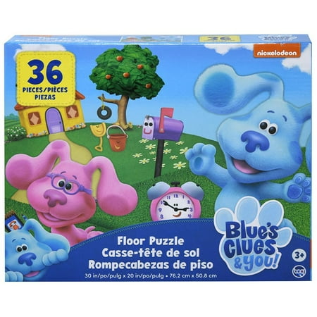 Nickelodeon Blue's Clues Floor Puzzle, 36 Pieces, 30 x 20 Inches, Educational Jigsaw for Kids