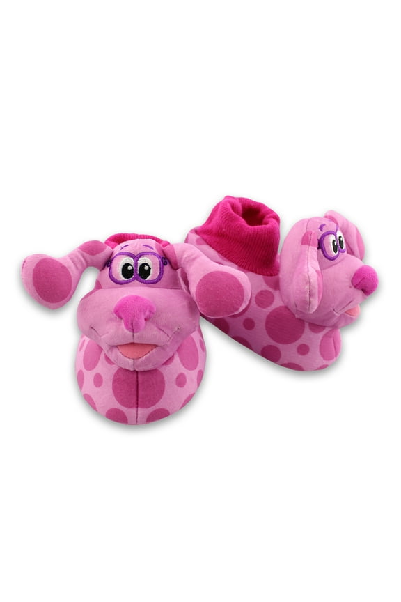 Blue's Clues & You Magenta Female Toddler Plush 3D Sock Top Slippers CH89307