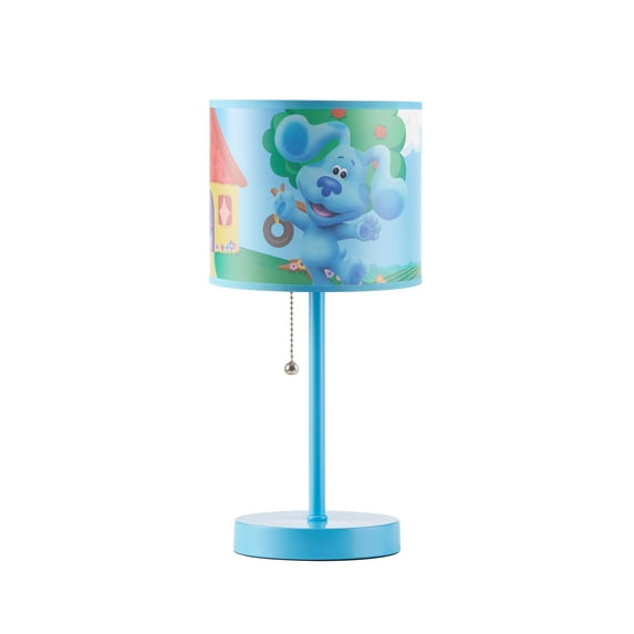 Nickelodeon Blues Metal Clues Stick Table Lamp for Children's Room Décor, Blue