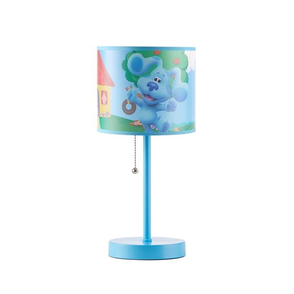 Nickelodeon Blues Metal Clues Stick Table Lamp for Children's Room Décor, Blue