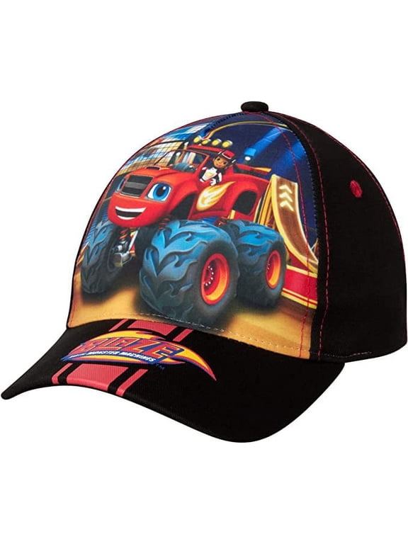 Boys' Blaze and The Monster Machines Hat -Adjustable Cotton Baseball Cap (Toddler)