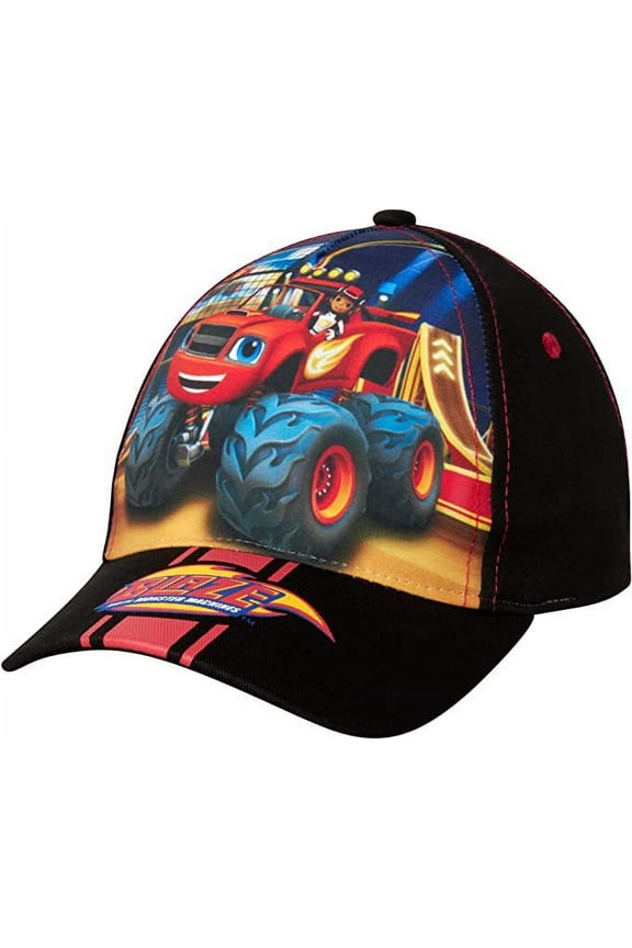 Boys' Blaze and The Monster Machines Hat -Adjustable Cotton Baseball Cap (Toddler)
