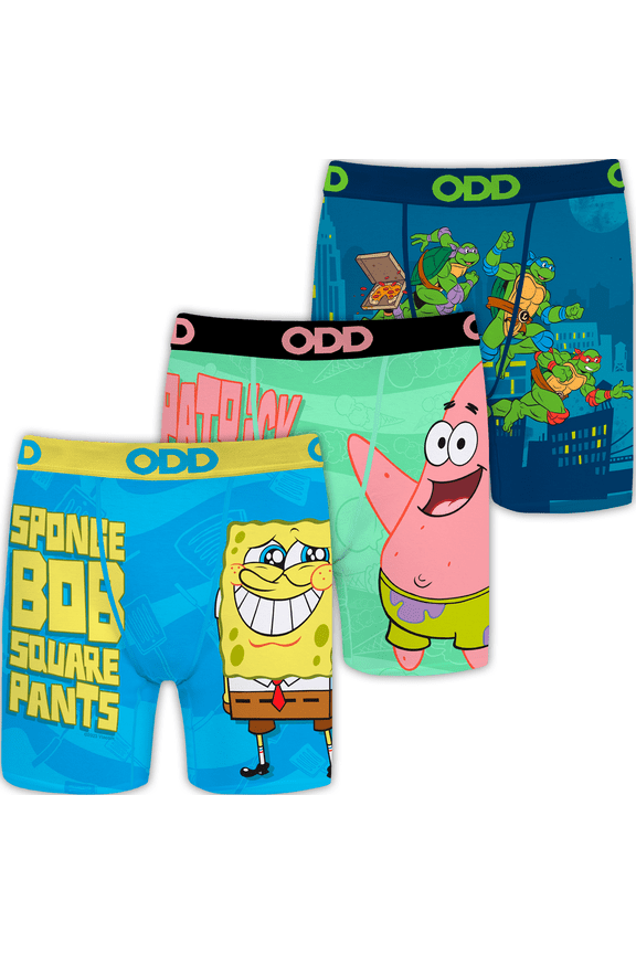 Nickelodeon Boys Boxer Briefs 3-Pack – Soft Cotton Stretch Underwear, Size Large – Comfortable