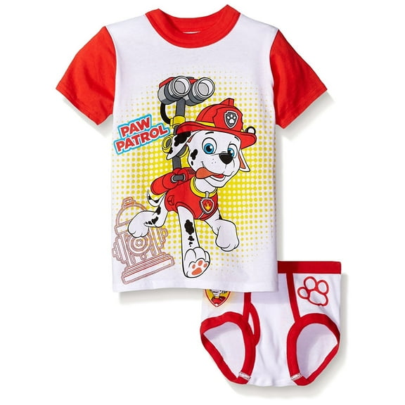 Nickelodeon Boys' Paw Patrol Marshall Underwear and T-Shirt Set