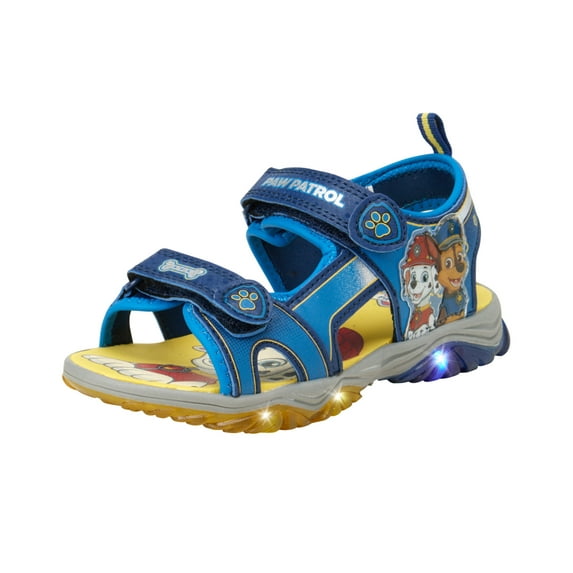 Nickelodeon Boys’ Paw Patrol Sandals – Chase and Marshall Light Up Sport Sandals (Toddler/Kid)
