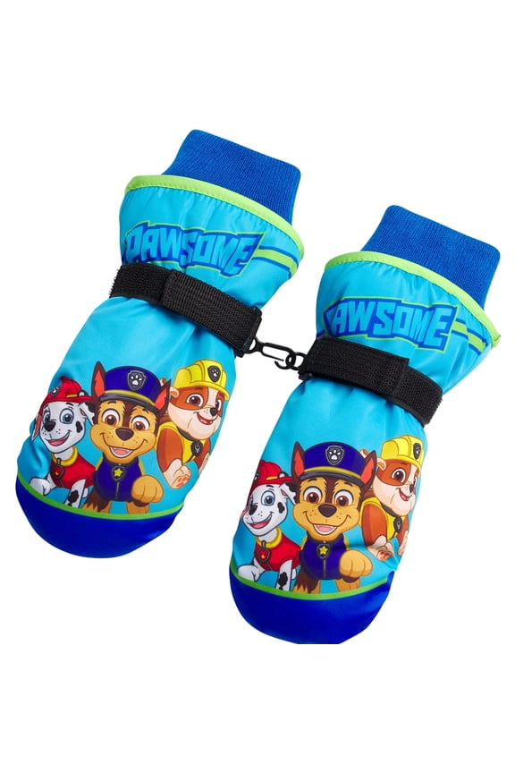 Boys' Paw Patrol Ski Gloves - Marshall, Chase, Rubble Ski Gloves or Mittens (2T-7)