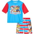 Nickelodeon Boys' Paw Patrol UPF 50+ Rash Guard Set Chase, Marshall