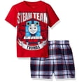 thumbnail image 1 of Nickelodeon Boys' Toddler Thomas Plaid Short Set, Red, 2T, 1 of 1