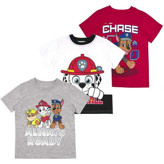 Nickelodeon Boys and Toddlers 3-Pack T-Shirts