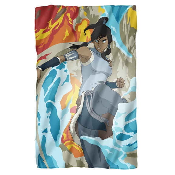 Nickelodeon Brand Blanket, 36"x58" Korra Avatar Fleece Blanket