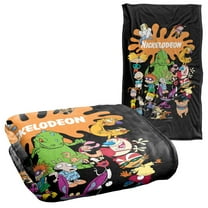 Nickelodeon Brand Blanket, 36"x58" Nick Splat Group Silky Touch Super Soft Throw Blanket