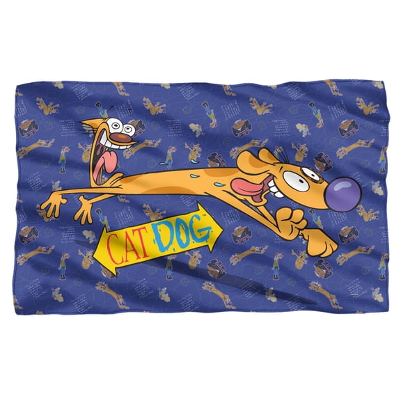 Nickelodeon Brand Blanket, 36"x58" Running and Screaming Fleece Blanket