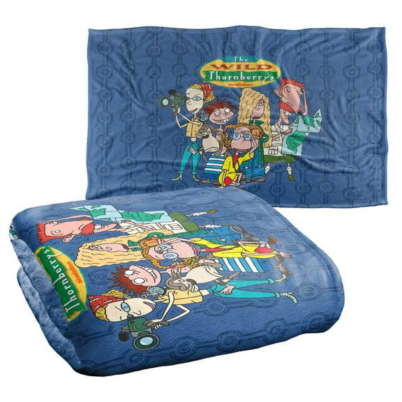 Nickelodeon Brand Blanket, 36"x58" The Family Bkt Silky Touch Super Soft Throw Blanket