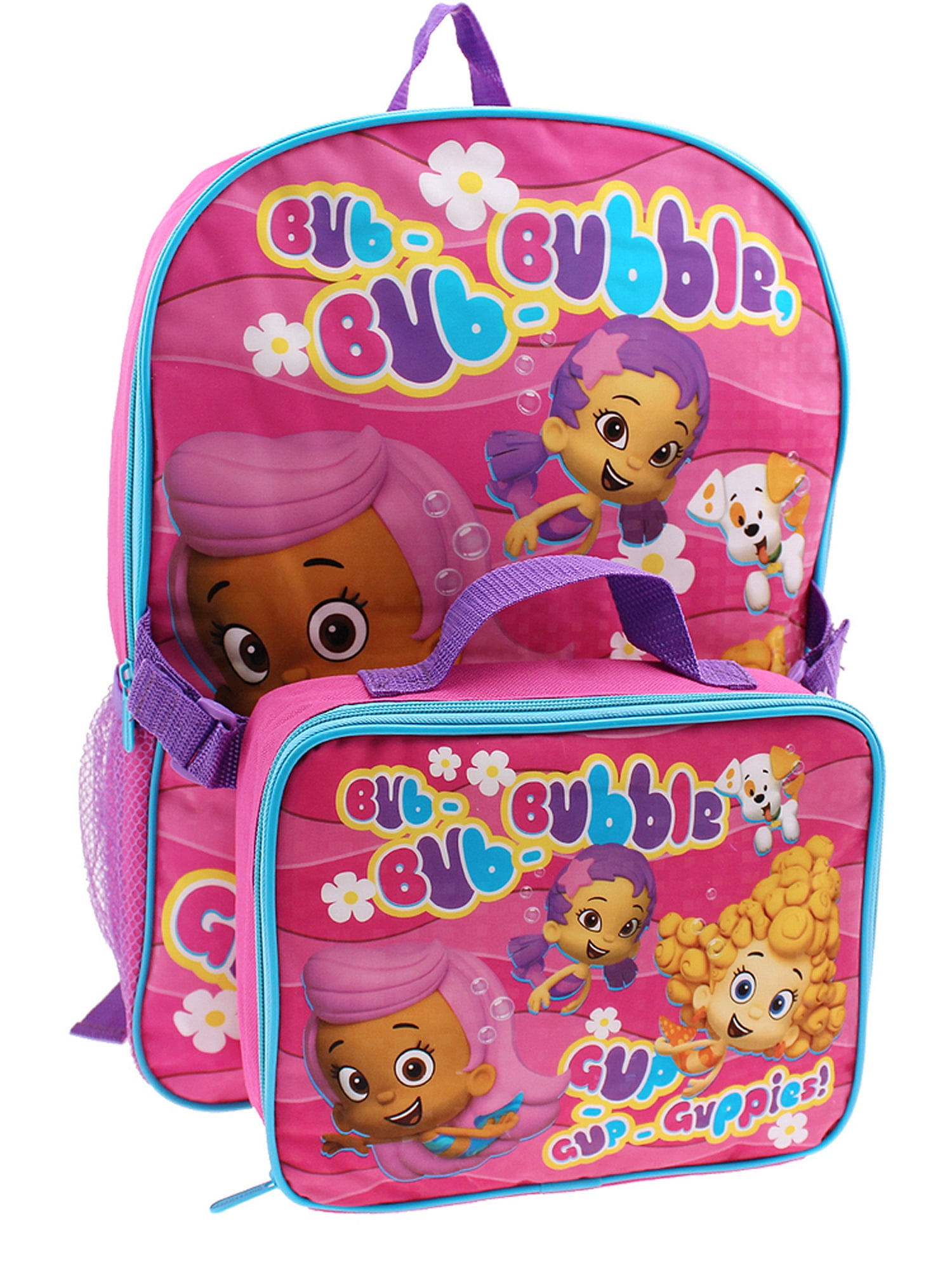 Nickelodeon Bubble Guppies Backpack with Lunch Kit