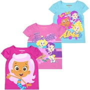 Nickelodeon Bubble Guppies Girls and Toddlers 3-Pack T-Shirts