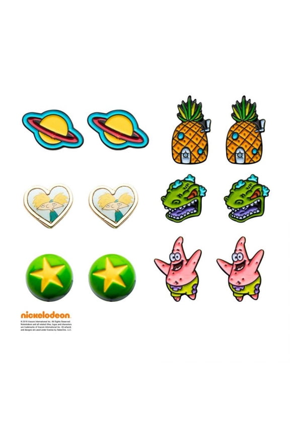 Famous Character Earrings 6-Pair Set